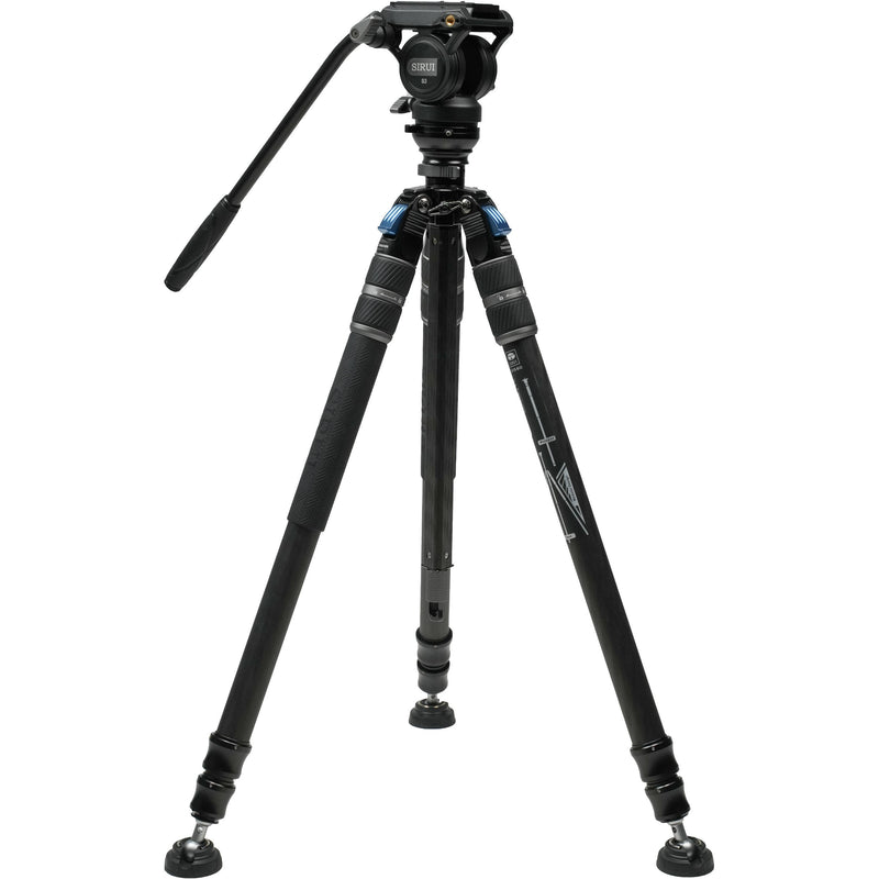 Sirui SVS60+S3 One-Step Height-Adjustment Carbon Fiber Video Tripod Kit