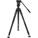 Sirui SVS60+S3 One-Step Height-Adjustment Carbon Fiber Video Tripod Kit