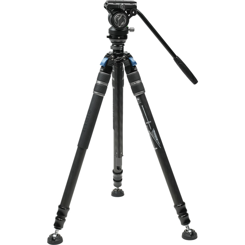 Sirui SVS60+S3 One-Step Height-Adjustment Carbon Fiber Video Tripod Kit