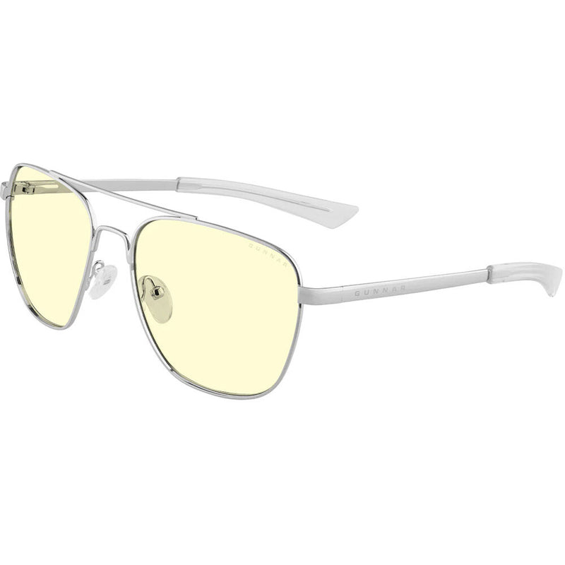 GUNNAR Mustang Glasses (Chrome Frame, Amber Lens)