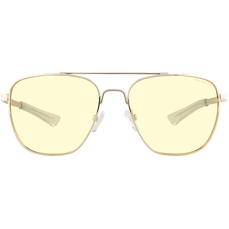 GUNNAR Mustang Glasses (Gold Frame, Amber Lens)