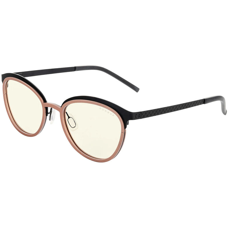 GUNNAR Palomar Glasses (Onyx/Blush Frame, Clear Lens)