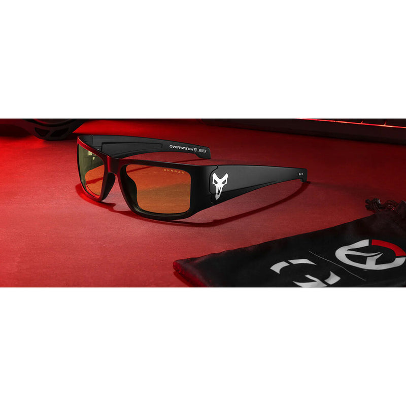 GUNNAR Overwatch Reaper Glasses (Black Ash Frame, Amber Lens)