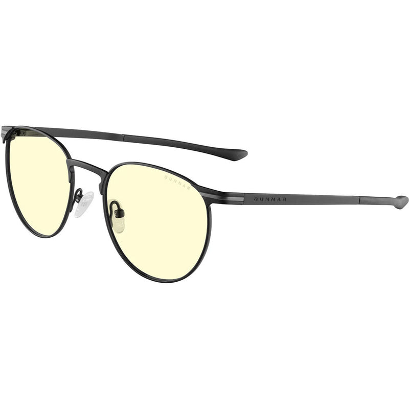 GUNNAR Mateo Glasses (Onyx Frame, Amber Lens)