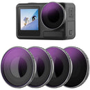 Neewer FL-A14 4-Filter Set for DJI Action 4 & 5 Pro (ND/PL 8/16/32/64)