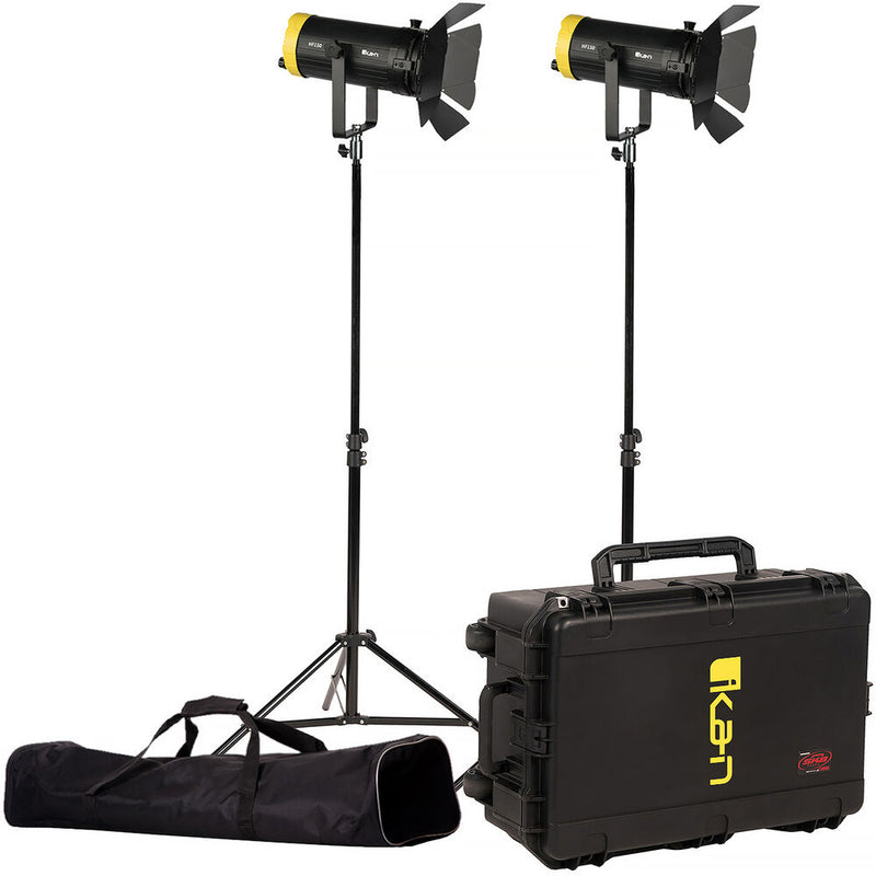ikan Helia 150W Bi-Color LED Fresnel Light (2-Light Kit)
