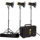 ikan Helia 150W Bi-Color LED Fresnel Light (3-Light Kit)