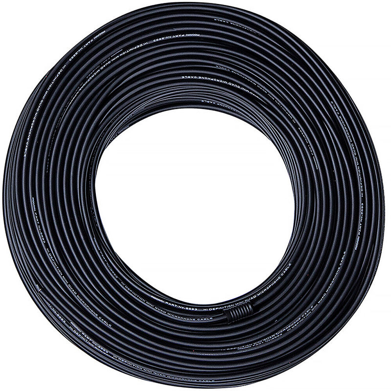 Mogami W2893 Neglex Quad Miniature Superflexible Mic Bulk Cable (Black, 328')