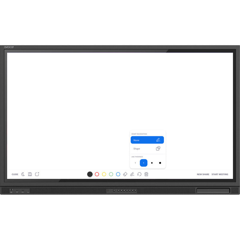 Avocor E Series 75" UHD 4K Touchscreen Commercial Display