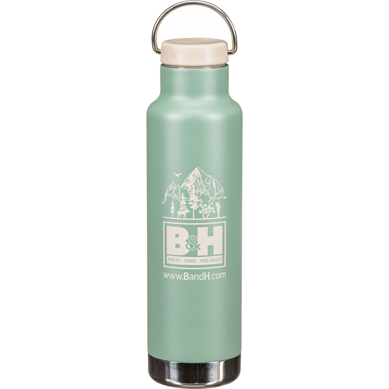 Klean Kanteen Insulated Classic Water Bottle with Loop Cap with Steel Bale (20 oz, Sea Spray)
