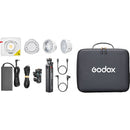 Godox ML100R RGB Portable LED Light Kit (36? Lens & Battery Grip)