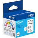 Brother Btag Label Tape for P-Touch PT-N10, PT-N20 & PT-N25BT (Black on White, 0.5" x 13.1')