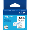 Brother Btag Label Tape for P-Touch PT-N10, PT-N20 & PT-N25BT (Blue on White, 0.5" x 13.1')