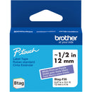 Brother Btag Label Tape for P-Touch PT-N10, PT-N20 & PT-N25BT (White on Purple, 0.5" x 13.1')