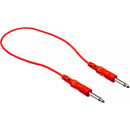 Hosa Technology Patchbay 1/4" Phone Male to 1/4" Phone Male Cable - 1.5' (set of 8)