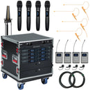 Airwave Technologies AT-SYS-8-COMBO 8-Person Digital Wireless Combo Microphone System (A: 470 to 489 MHz / B: 514 to 542 MHz)