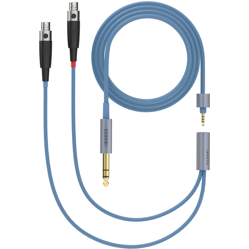 Dekoni Audio Ensemble 1/4" 52" Nylon Wrapped Cable with 4-Pin Mini XLR Headphone Connector