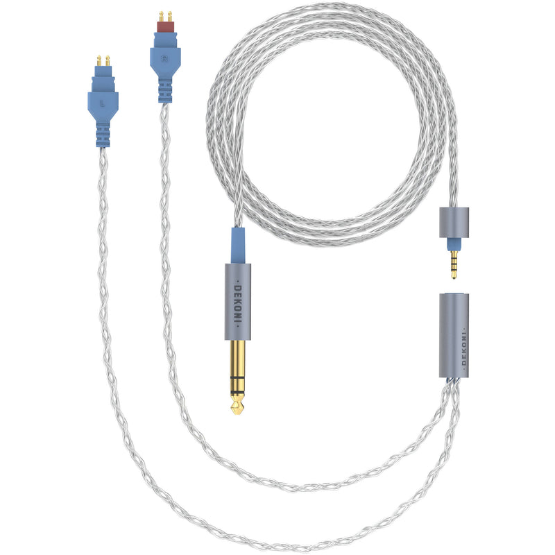 Dekoni Audio Ensemble 1/4" Braided Cable with HD600 Headphone Connectors (64")