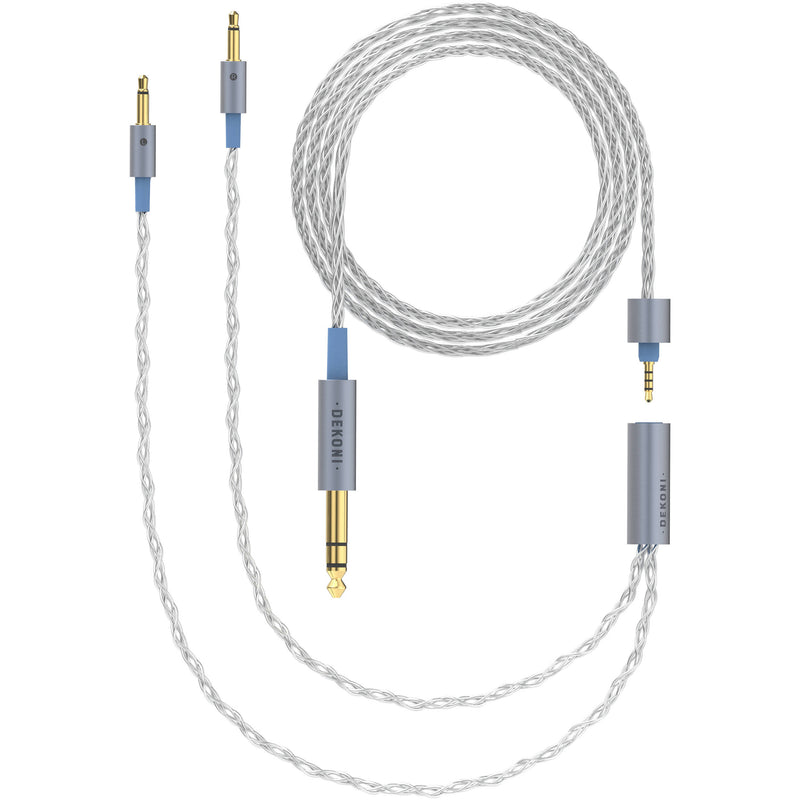 Dekoni Audio Ensemble 1/4" Braided Cable with 3.5mm Headphone Connectors (52")