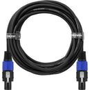 Gator Backline Series Twist Lock Connector to Twist Lock Connector Speaker Cable (10')