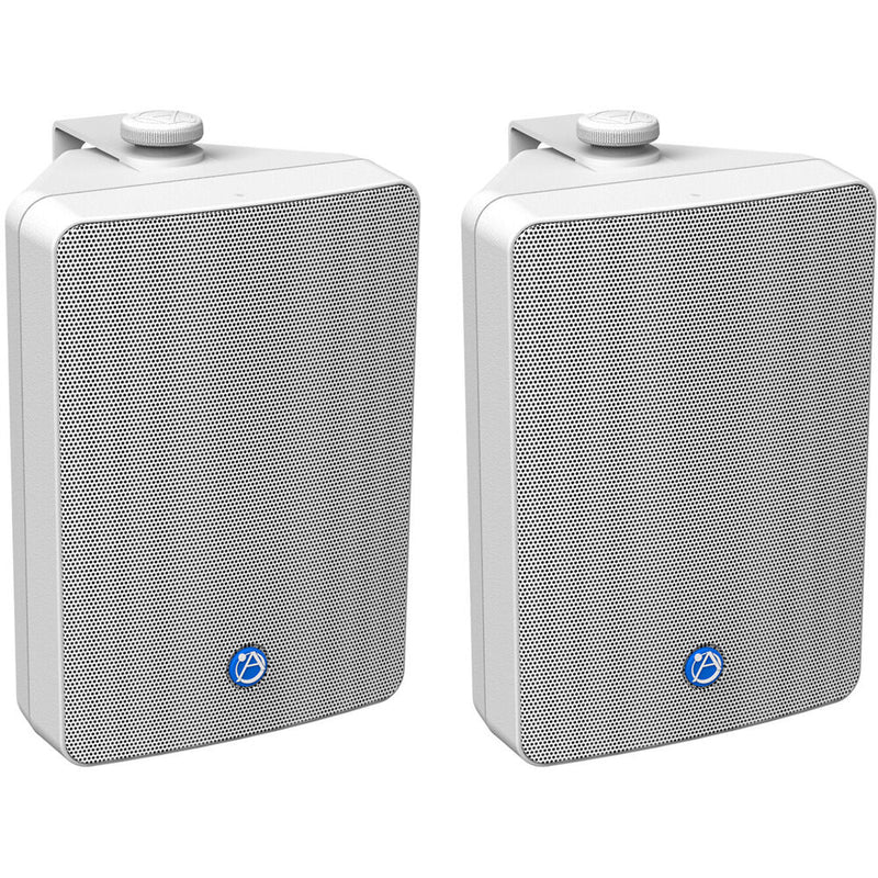 AtlasIED SM63T-WH Strategy Series 6.5" 2-Way 32W Passive Surface Mount Loudspeaker with Transformer (White, Pair)