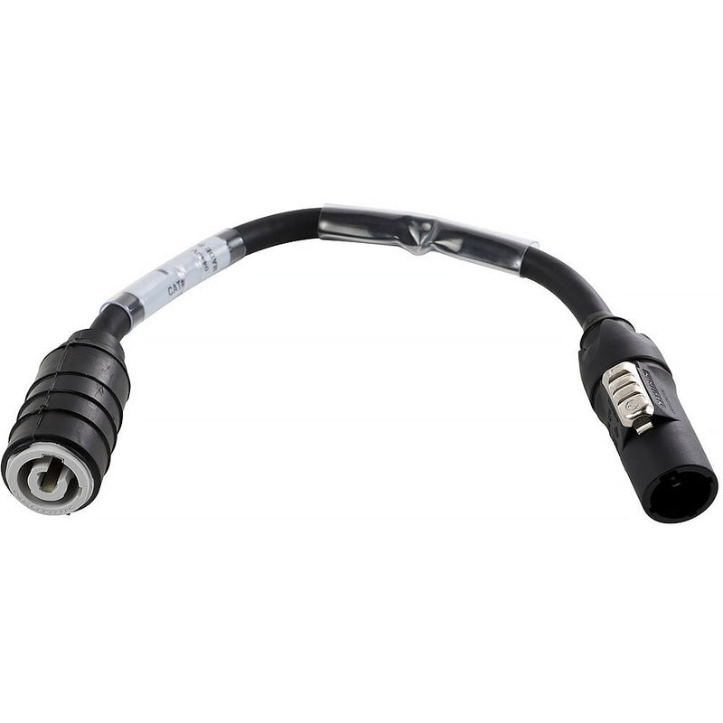 Lex Products 12" Neutrik Powercon True1 Plug To Neutrik Powercon Chassis Grey