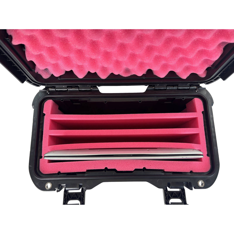 Turtle Waterproof Hard Case with Anti-Static Foam for 3 Laptops