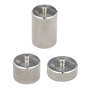 Oben Counterweights with 1/4"-20 Stud (200g, 100g, and 50g)