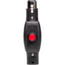 Sescom SES-IL-LPTT Inline XLR Female to Male Push-to-Talk On/Off Switch