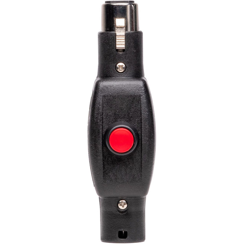 Sescom SES-IL-LPTT Inline XLR Female to Male Push-to-Talk On/Off Switch