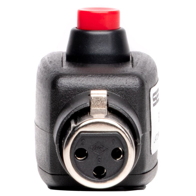 Sescom SES-IL-LPTT Inline XLR Female to Male Push-to-Talk On/Off Switch