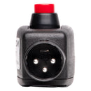 Sescom SES-IL-LPTT Inline XLR Female to Male Push-to-Talk On/Off Switch
