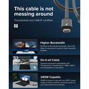 Plugable Thunderbolt 5 Cable (3.3')
