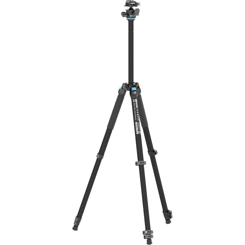 Sirui L-224F Carbon Fiber Photo Tripod with KS-10 Low Gravity QR Ball Head