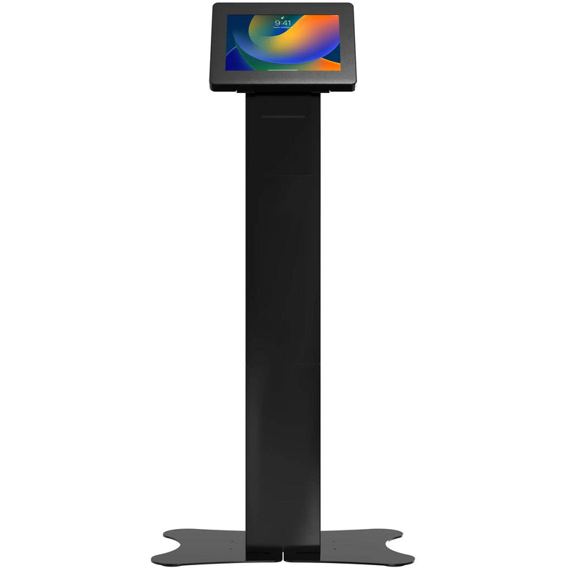 CTA Digital Premium Locking Floor Stand Kiosk with Enclosed Printer Storage & Cable Management