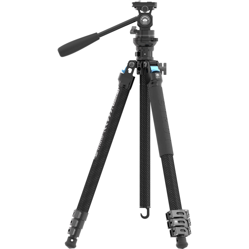 Sirui L-224F Carbon Fiber Video Tripod with KV-5 Pan/Tilt Head