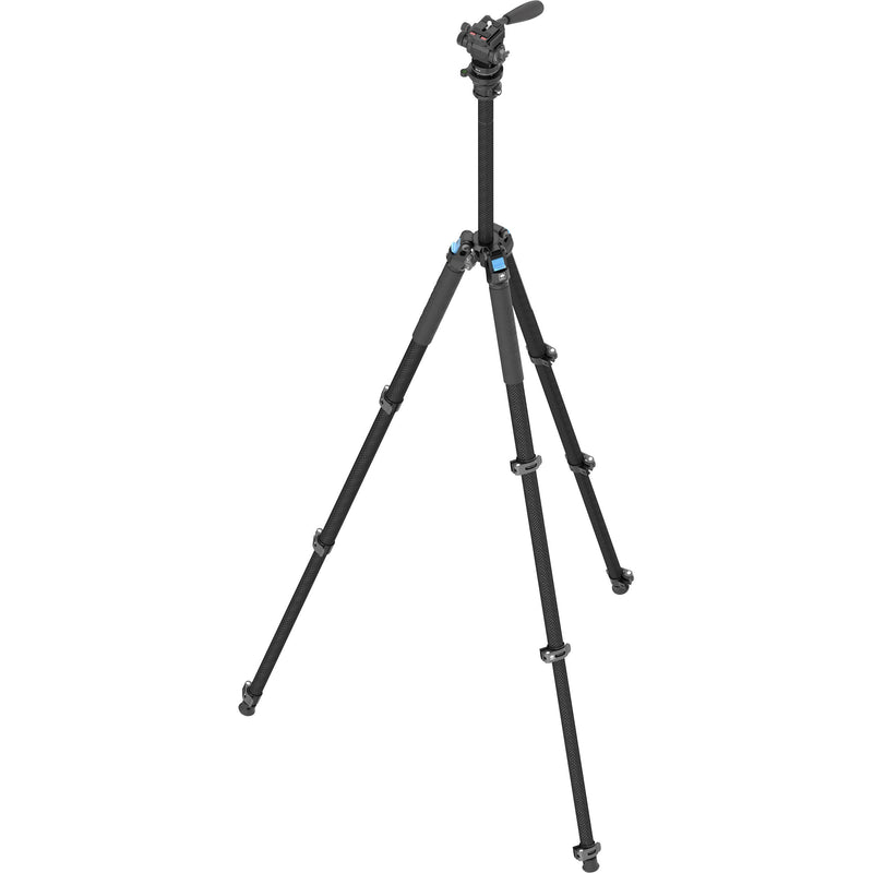 Sirui L-224F Carbon Fiber Video Tripod with KV-5 Pan/Tilt Head