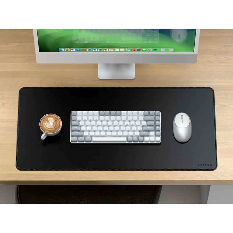 Satechi Vegan Leather Premium Desk Mat (Black)