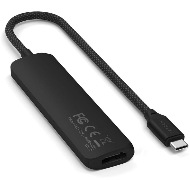 Satechi Slim USB-C 4-in-1 4K Multi-Port Adapter (Black)