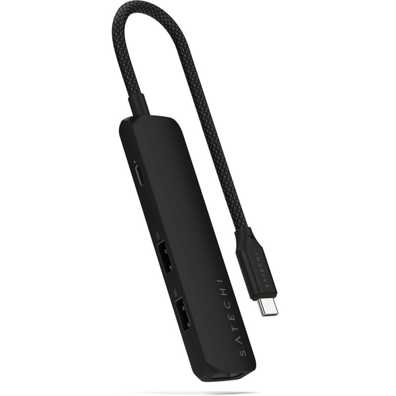 Satechi Slim USB-C 4-in-1 4K Multi-Port Adapter (Black)