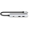 Satechi Slim USB-C 4-in-1 4K Multi-Port Adapter (Silver)