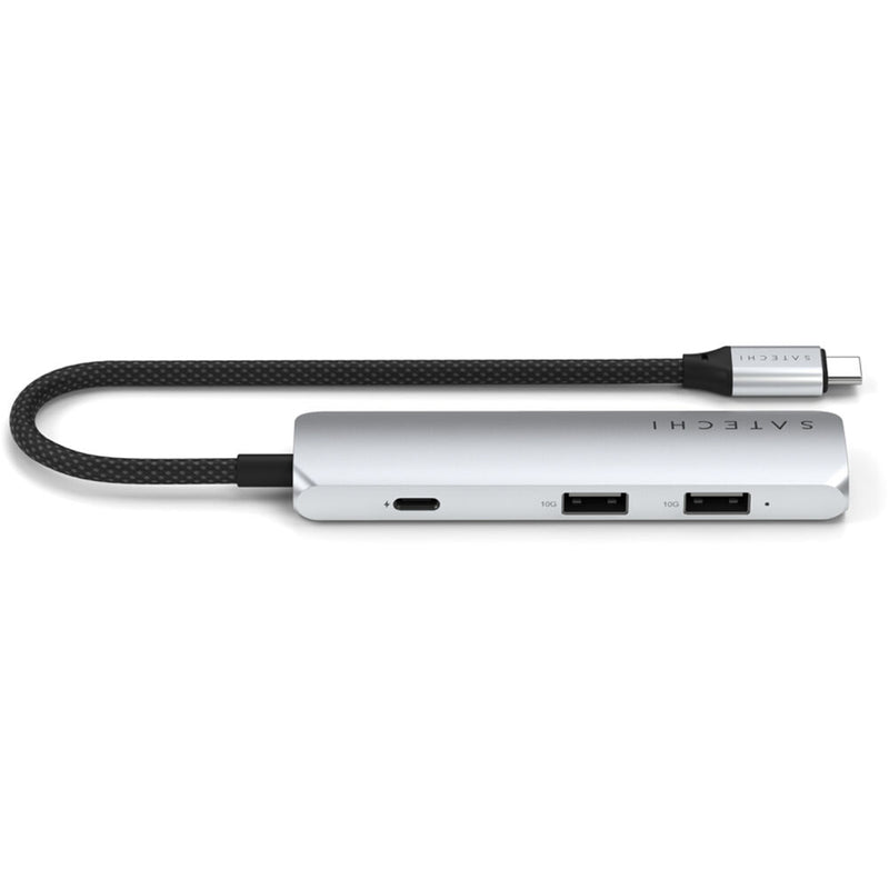 Satechi Slim USB-C 4-in-1 4K Multi-Port Adapter (Silver)