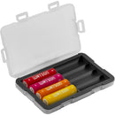Watson 8 AA or AAA Battery Case (Black, 3-Pack)