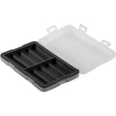 Watson 8 AA or AAA Battery Case (Black, 3-Pack)