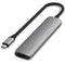 Satechi Slim USB-C 6-in-1 Multi-Port Adapter (Gray)