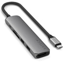 Satechi Slim USB-C 6-in-1 Multi-Port Adapter (Gray)