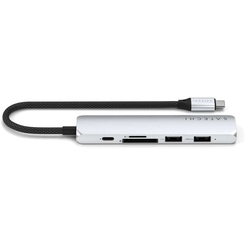Satechi Slim USB-C 6-in-1 Multi-Port Adapter (Silver)