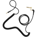 AIAIAI 3.5mm Coiled Cable with 1/4" Adapter (4.9 to 10.5', Black)