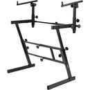 Gator Adjustable Z-Style Keyboard Stand with 2nd Tier