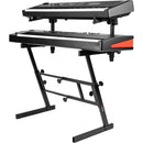 Gator Adjustable Z-Style Keyboard Stand with 2nd Tier